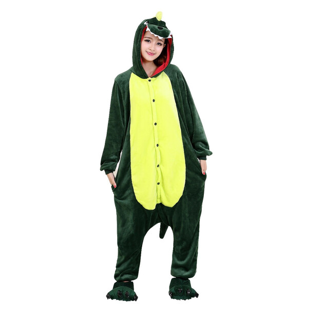 Įsijunk į linksmybes su mūsų suaugusiųjų dinozaurų pliušiniu kostiumu!