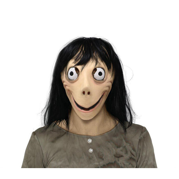 Interneto mergaitės lateksinė kaukė