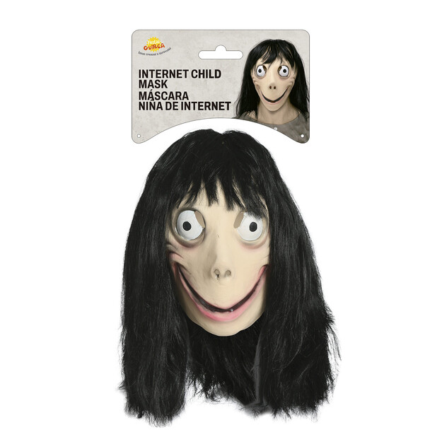 Interneto mergaitės lateksinė kaukė