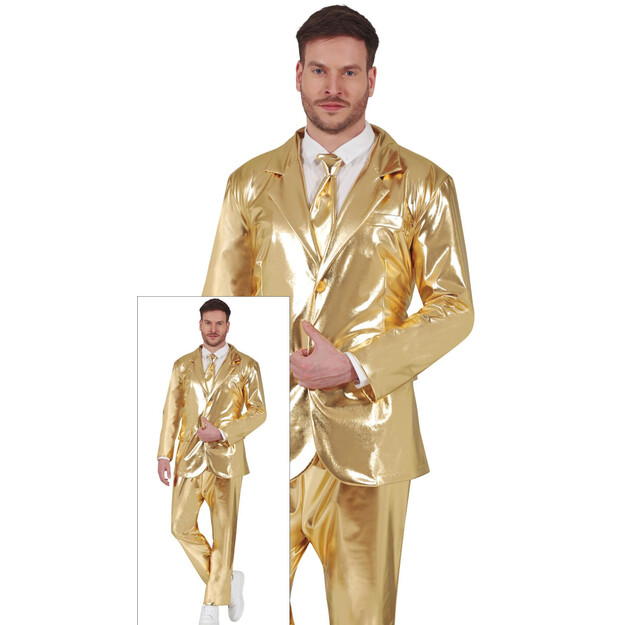 Kuldse värviga kostüüm täiskasvanutele