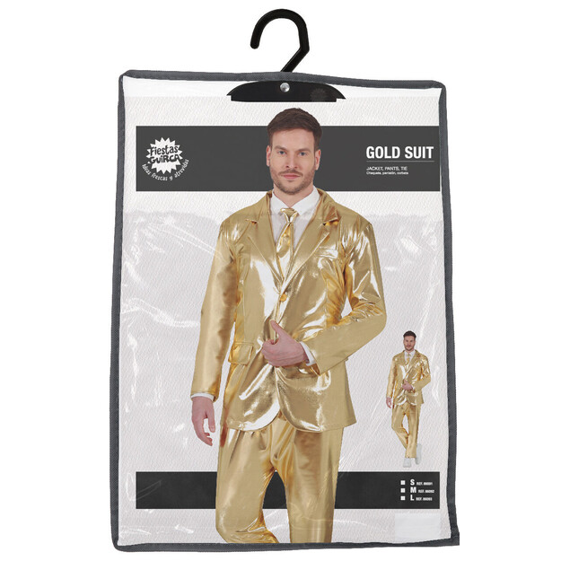 Kuldse värviga kostüüm täiskasvanutele