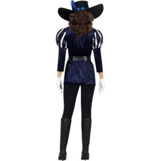 Sininen Muskettisoturiasu naisille