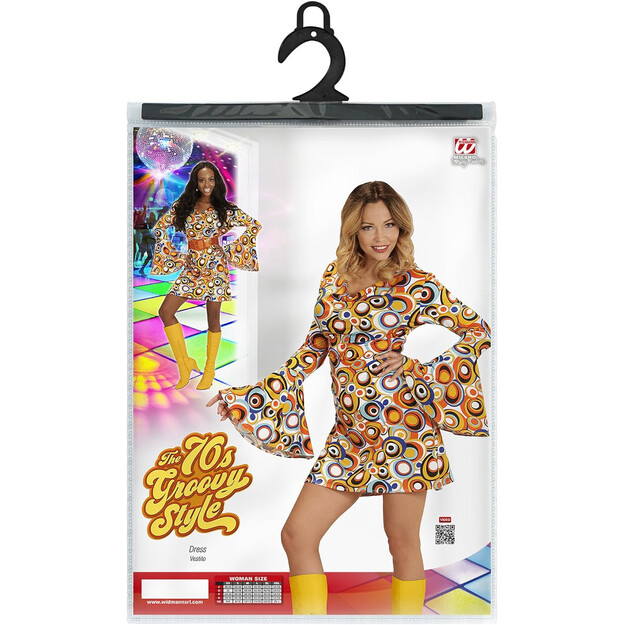 Apkabinkite retro stilių: ikoniški 70-ųjų groovy suknelės moterims