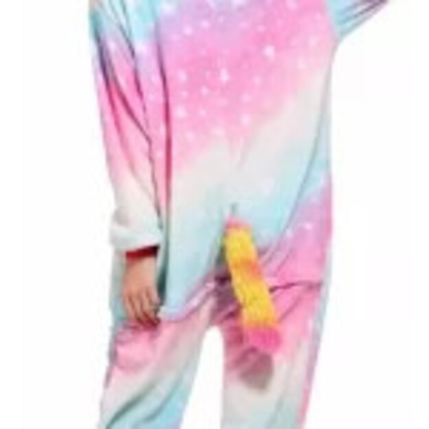 Magiški dryžuoti vienaragiai pliušiniai kostiumai vaikams ir suaugusiems: Apsupti žavesio!