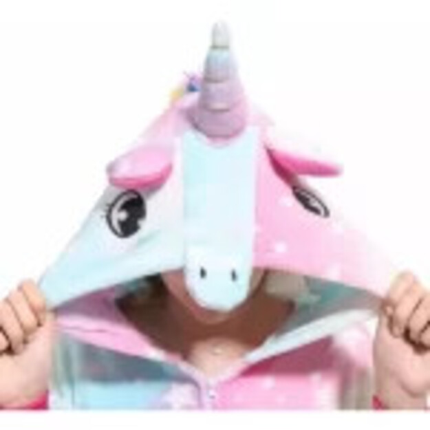 Magiški dryžuoti vienaragiai pliušiniai kostiumai vaikams ir suaugusiems: Apsupti žavesio!