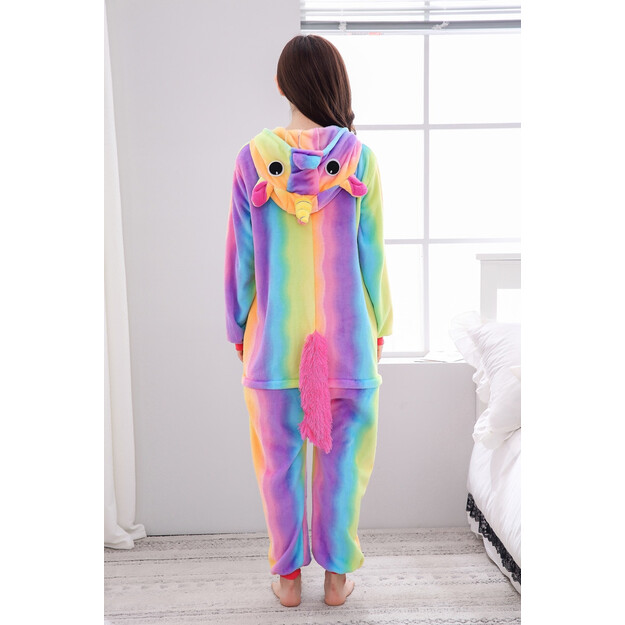 Patirkite ultimatyvų smagumą ir patogumą su gyvu suaugusiųjų vienaragio pliušinio kostiumu