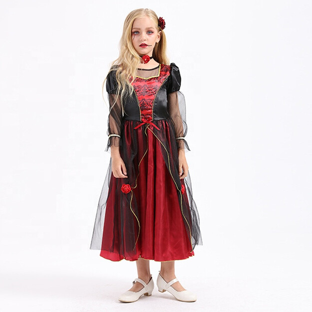 Mergaičių vampyro kostiumas