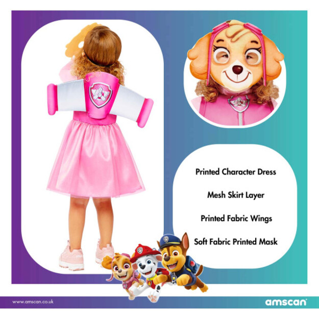 Paw Patrol Skye kostiumas mergaitėms
