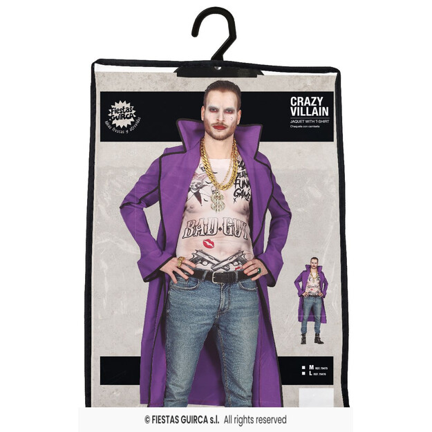 Pamišusio piktadario kostiumas suaugusiems