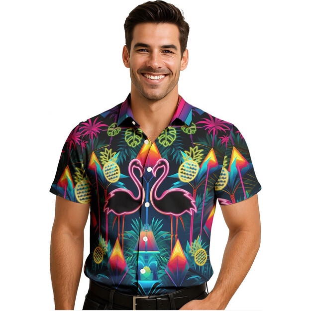 Neoonroosad flamingo särgid meestele