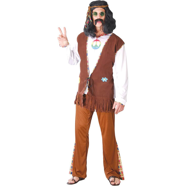 60-ųjų Hipių Kostiumas Vyrams