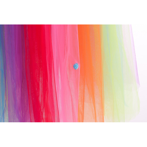 Lumoava Sateenkaaren Värien Kuningatar Mekkomalli Tytöille