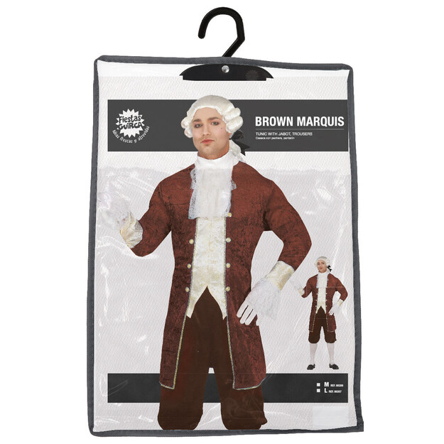 Pieaugušo rudas markizo kostīms